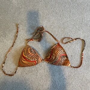 Brown and Orange Swirl Bikini